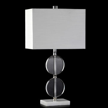 Richard 26" Crystal/Marble LED Table Lamp - JONATHAN Y